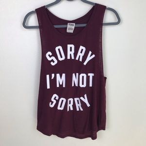 🛍 3/$35 SALE - PINK | I’m Not Sorry Muscle Tank